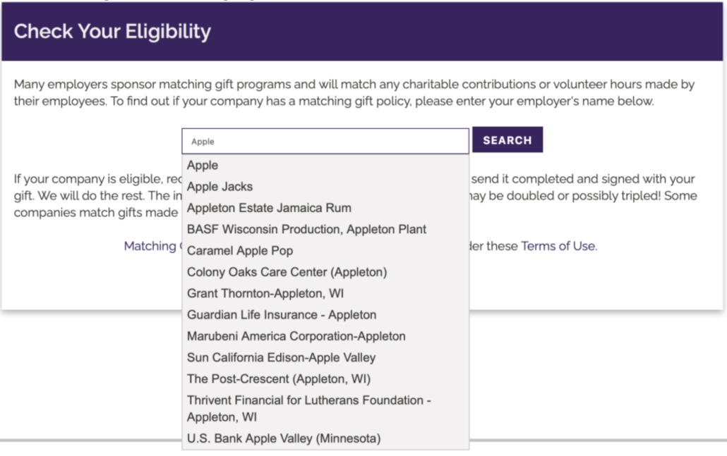 HEPdata matching gift search