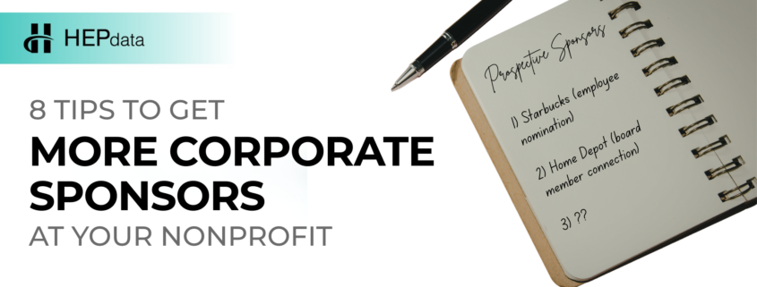 8 Tips to Get More Corporate Sponsors at Your Nonprofit