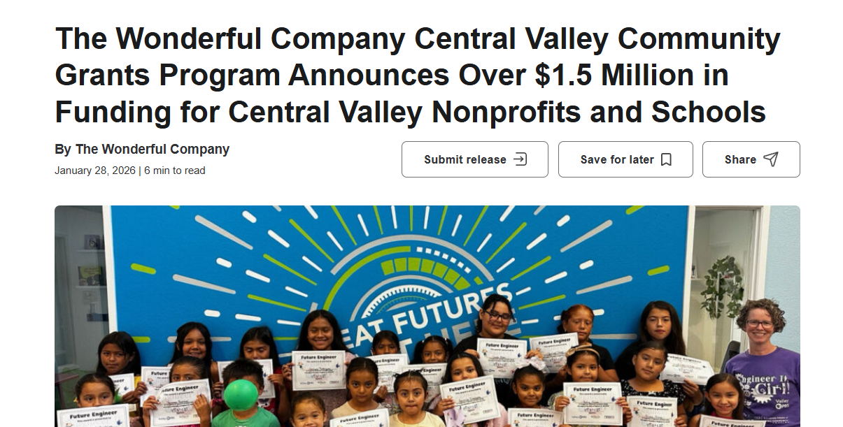 Mega corporate grants often make news headlines