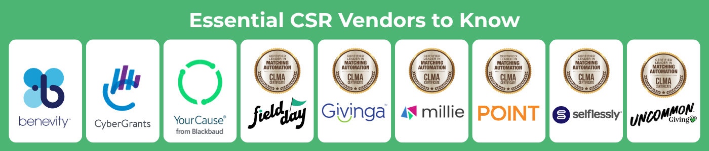 Essential CSR Vendors to Know to Improve Matching Gift Processing